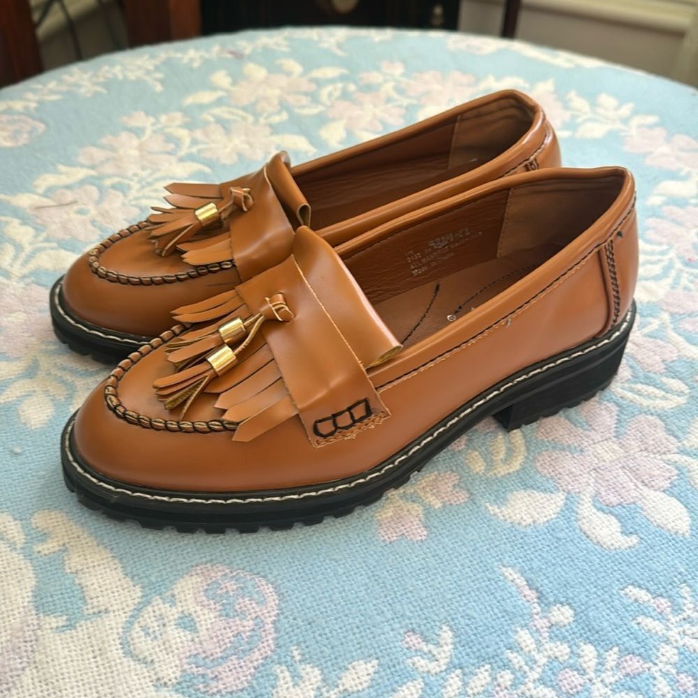 Seven7 Chunky Sienna Loafers Sz 7 EUC 90s Y2K style!